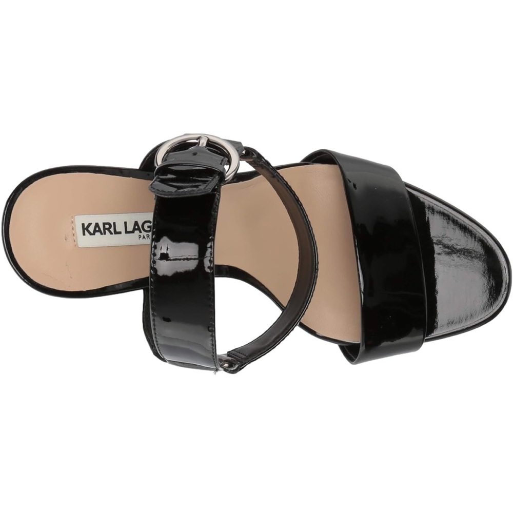 NWT Karl Lagerfield Paris Corine Patent Leather Heels. Sz. 9.5 - Picture 4 of 9